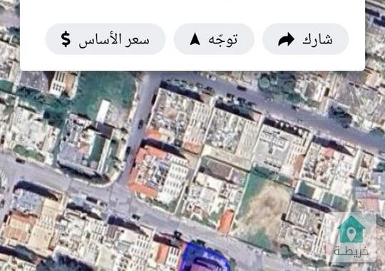 ارض شارعين تجاري مكاتب 