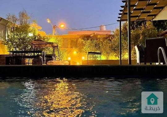 شاليه مفروش للبيع على طريق البحر الميت جوفه الكفرين