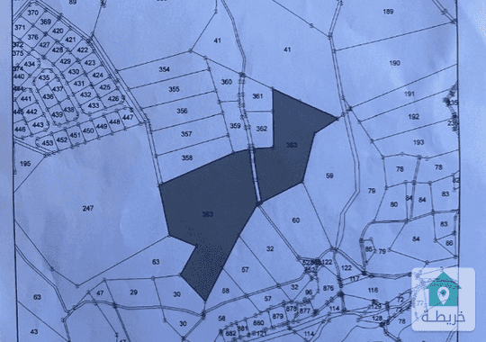 للبيع قطعة ارض 53 دونم مميزة في منطقة البصه  دابوق البحاث