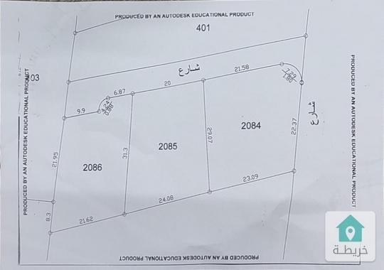 قطعه ارض للبيع مفروزه كوشان مستقل