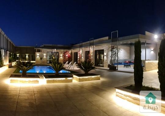 فيلا شاليه فاخر للبيع في أجمل مناطق البحر الميت الراما بجانب منتجع البحيرة