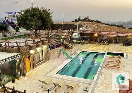 مزرعة وشاليه لإقامة الحفلات والمناسبات للبيع