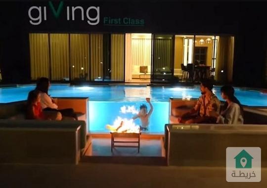 للبيع أفخم شاليه في الاردن بسعر 256 ألف دينار مساحة 1000 متر 