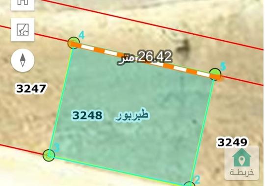 للبيع أرض في طبربور حوض عين ارباط