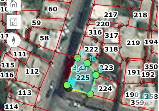 حصص وراثة للبيع 9م الكرك شارع القلعة 