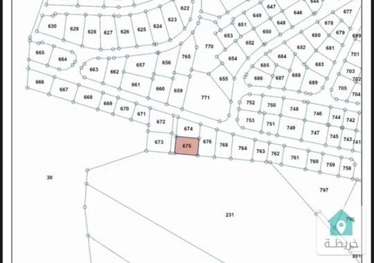 أرض للبيع  البحات غرب عمان  ابو السوس  748م2
