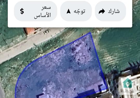 ارض في الظهير على شارعين للبيع 