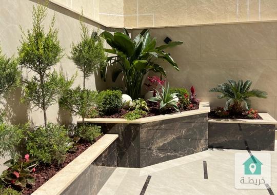 شقة ارضية للبيع في ام اذينه 